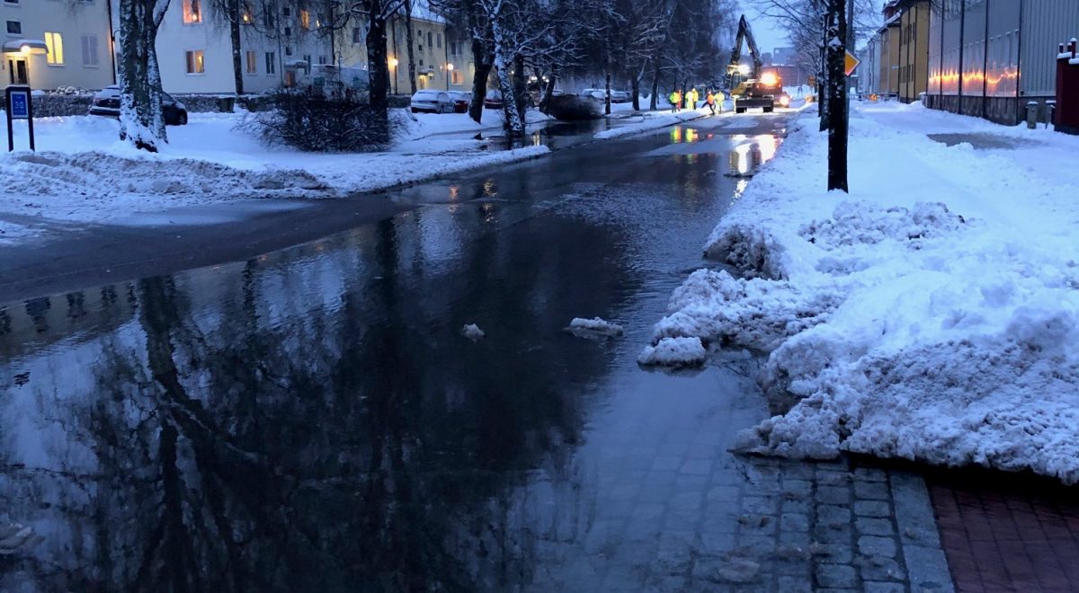 Vattenläcka Drottninggatan