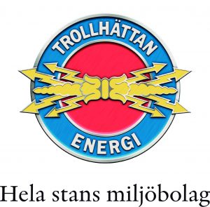 Trollhättan Energi logotyp svart payoff