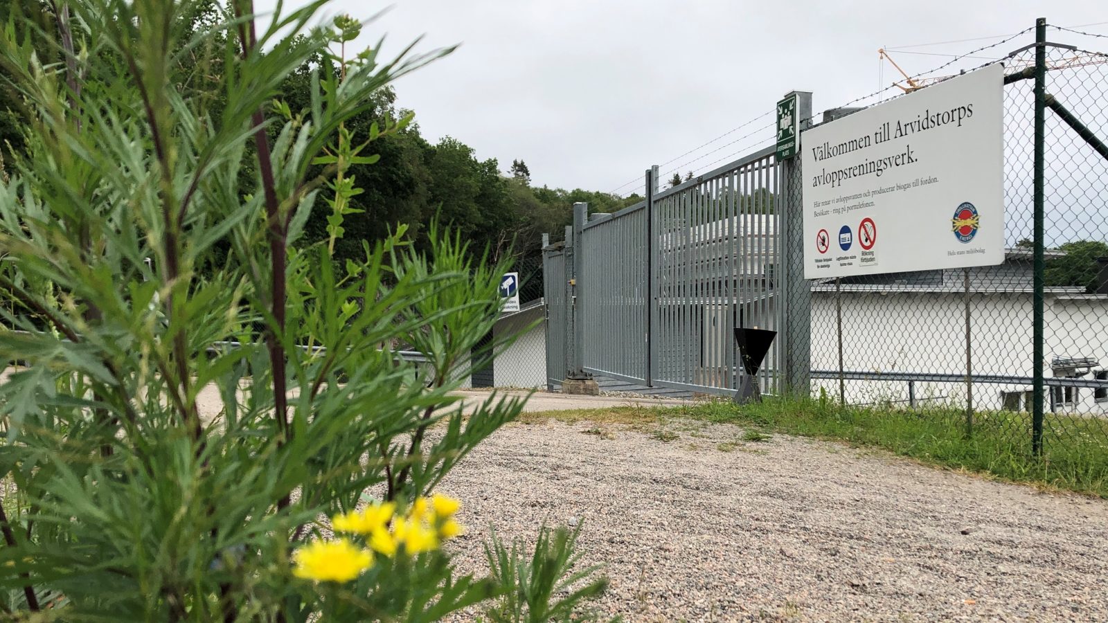skylt Arvidstorp avloppsreningsverk