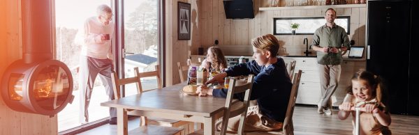 Familj, flera generationer i ett hem
